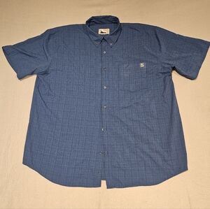 Huk Men's Blue Short Sleeve Shirt Size XXL‎
